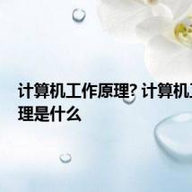 计算机工作原理? 计算机工作原理是什么