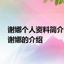 谢娜个人资料简介 明星谢娜的介绍