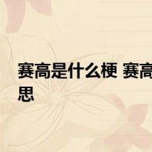 赛高是什么梗 赛高的意思