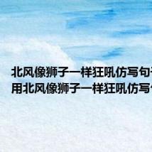 北风像狮子一样狂吼仿写句子 怎么用北风像狮子一样狂吼仿写句子呢