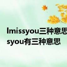 lmissyou三种意思 lmissyou有三种意思