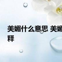 美媚什么意思 美媚的解释