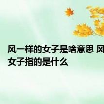 风一样的女子是啥意思 风一样的女子指的是什么