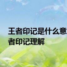 王者印记是什么意思 王者印记理解