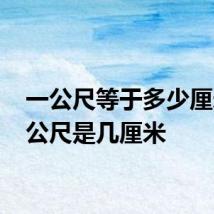 一公尺等于多少厘米 一公尺是几厘米