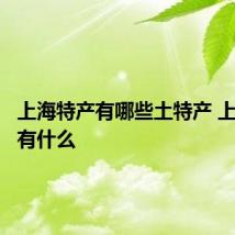 上海特产有哪些土特产 上海特产有什么