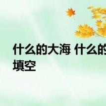 什么的大海 什么的大海填空
