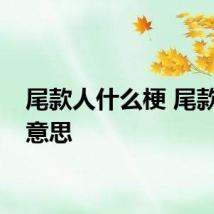 尾款人什么梗 尾款人的意思