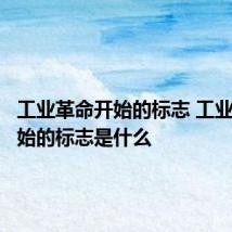 工业革命开始的标志 工业革命开始的标志是什么