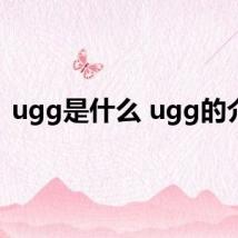 ugg是什么 ugg的介绍