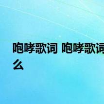 咆哮歌词 咆哮歌词是什么