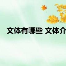 文体有哪些 文体介绍
