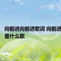 向前进向前进歌词 向前进向前进是什么歌