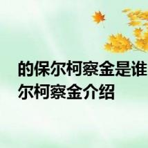 的保尔柯察金是谁 的保尔柯察金介绍