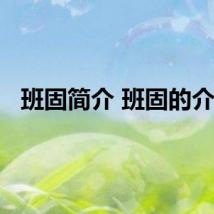 班固简介 班固的介绍