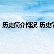 历史简介概况 历史简介