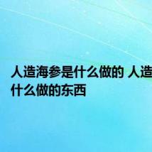 人造海参是什么做的 人造海参是什么做的东西