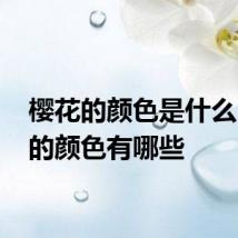 樱花的颜色是什么 樱花的颜色有哪些
