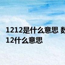 1212是什么意思 数字1212什么意思