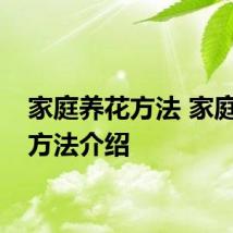家庭养花方法 家庭养花方法介绍