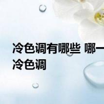 冷色调有哪些 哪一些是冷色调