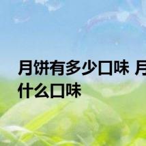 月饼有多少口味 月饼有什么口味