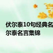 伏尔泰10句经典名言 伏尔泰名言集锦
