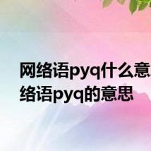 网络语pyq什么意思 网络语pyq的意思