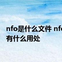 nfo是什么文件 nfo文件有什么用处