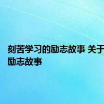 刻苦学习的励志故事 关于学习的励志故事