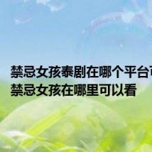 禁忌女孩泰剧在哪个平台可以看 禁忌女孩在哪里可以看