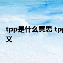 tpp是什么意思 tpp的含义