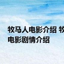 牧马人电影介绍 牧马人电影剧情介绍