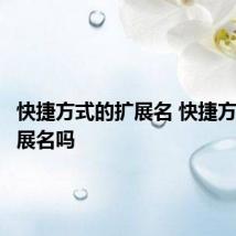 快捷方式的扩展名 快捷方式有扩展名吗