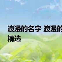 浪漫的名字 浪漫的名字精选