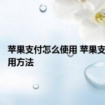 苹果支付怎么使用 苹果支付的使用方法