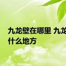 九龙壁在哪里 九龙壁在什么地方
