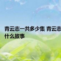 青云志一共多少集 青云志讲述了什么故事