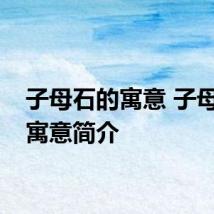子母石的寓意 子母石的寓意简介