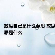放纵自己是什么意思 放纵自己意思是什么