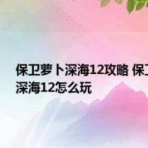 保卫萝卜深海12攻略 保卫萝卜深海12怎么玩