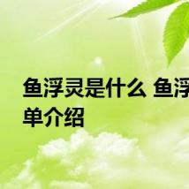 鱼浮灵是什么 鱼浮灵简单介绍
