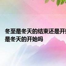冬至是冬天的结束还是开始 冬至是冬天的开始吗