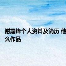 谢霆锋个人资料及简历 他都有什么作品
