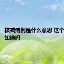 核减病例是什么意思 这个意思你知道吗
