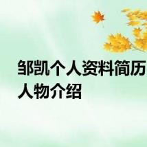 邹凯个人资料简历 邹凯人物介绍