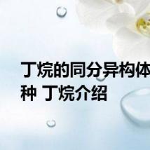 丁烷的同分异构体有几种 丁烷介绍