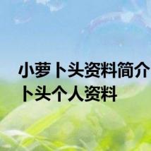 小萝卜头资料简介 小萝卜头个人资料