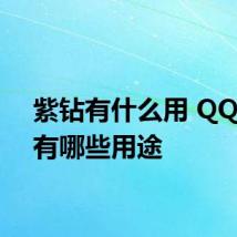 紫钻有什么用 QQ紫钻有哪些用途