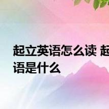 起立英语怎么读 起立英语是什么